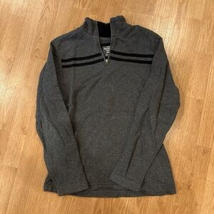 Old Navy Men's Charcoal Zip-Up Sweater